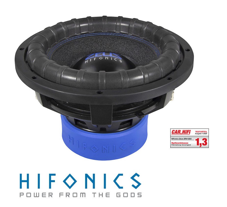 HIFONICS ZRX12D2 ZEUS Woofer 30 cm (12") Subwoofer 1000 W/RMS, 2000 W